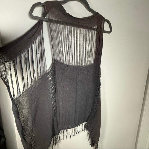 Caravana Tulum Plum Open Knit Gauze Boho Festival Desert Coachella Cardigan OS - Picture 8 of 11